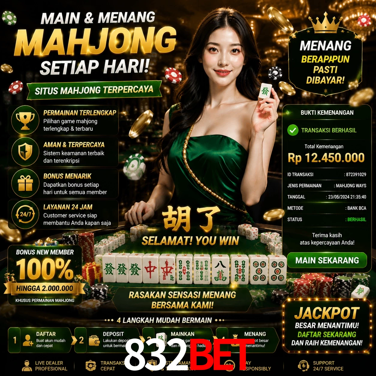 Ganhar e sacar na 832Bet